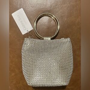 Gold/Pearl Rhinestoned Gunne Sax by Jessica McClintock Purse